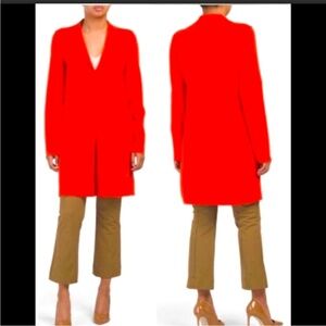 CAROLINA BELLE Montreal Longline Breasted Peacock Coat Blazer Size Extra Small